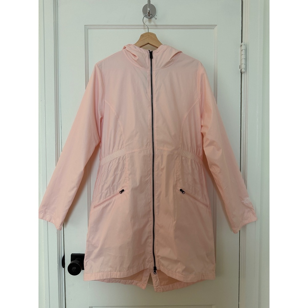 The North Face Rissy 2 Pink Long Hooded Lightweight Jacket Women's L